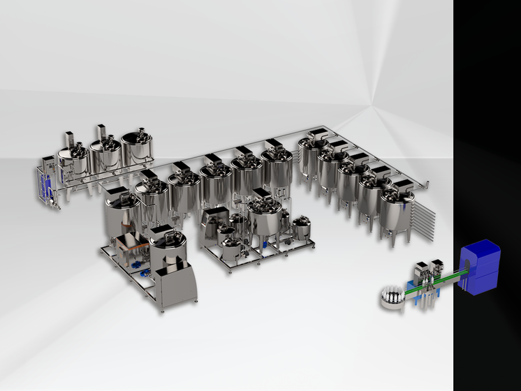 Hair Dye Production Unit